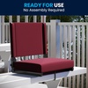 image:imageFlash Furniture Grandstand Portable Stadium Seat for Bleachers or Benches Folding Padded Stadium Chair with Carrying Handle 500 lb Weight Capacity PurpleMaroon