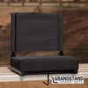 image:imageFlash Furniture Grandstand Portable Stadium Seat for Bleachers or Benches Folding Padded Stadium Chair with Carrying Handle 500 lb Weight Capacity PurpleBlack