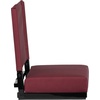 image:imageFlash Furniture Grandstand Portable Stadium Seat for Bleachers or Benches Folding Padded Stadium Chair with Carrying Handle 500 lb Weight Capacity PurpleMaroon