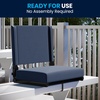 image:imageFlash Furniture Grandstand Portable Stadium Seat for Bleachers or Benches Folding Padded Stadium Chair with Carrying Handle 500 lb Weight Capacity PurpleNavy Blue