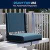 image:imageFlash Furniture Grandstand Portable Stadium Seat for Bleachers or Benches Folding Padded Stadium Chair with Carrying Handle 500 lb Weight Capacity PurpleTeal