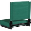image:imageFlash Furniture Grandstand Portable Stadium Seat for Bleachers or Benches Folding Padded Stadium Chair with Carrying Handle 500 lb Weight Capacity PurpleHunter Green