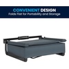 image:imageFlash Furniture Grandstand Portable Stadium Seat for Bleachers or Benches Folding Padded Stadium Chair with Carrying Handle 500 lb Weight Capacity PurpleDark Blue