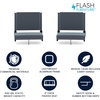 image:imageFlash Furniture Grandstand Portable Stadium Seat for Bleachers or Benches Folding Padded Stadium Chair with Carrying Handle 500 lb Weight Capacity PurpleDark Blue