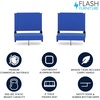 image:imageFlash Furniture Grandstand Portable Stadium Seat for Bleachers or Benches Folding Padded Stadium Chair with Carrying Handle 500 lb Weight Capacity PurpleBlue