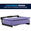 image:imageFlash Furniture Grandstand Portable Stadium Seat for Bleachers or Benches Folding Padded Stadium Chair with Carrying Handle 500 lb Weight Capacity PurplePurple