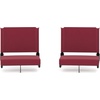 image:imageFlash Furniture Grandstand Portable Stadium Seat for Bleachers or Benches Folding Padded Stadium Chair with Carrying Handle 500 lb Weight Capacity PurpleMaroon