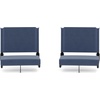 image:imageFlash Furniture Grandstand Portable Stadium Seat for Bleachers or Benches Folding Padded Stadium Chair with Carrying Handle 500 lb Weight Capacity PurpleNavy Blue