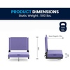 image:imageFlash Furniture Grandstand Portable Stadium Seat for Bleachers or Benches Folding Padded Stadium Chair with Carrying Handle 500 lb Weight Capacity PurplePurple