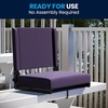 image:imageFlash Furniture Grandstand Portable Stadium Seat for Bleachers or Benches Folding Padded Stadium Chair with Carrying Handle 500 lb Weight Capacity PurpleDark Purple
