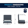 image:imageFlash Furniture Grandstand Portable Stadium Seat for Bleachers or Benches Folding Padded Stadium Chair with Carrying Handle 500 lb Weight Capacity PurpleDark Blue