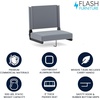 image:imageFlash Furniture Grandstand Portable Stadium Seat for Bleachers or Benches Folding Padded Stadium Chair with Carrying Handle 500 lb Weight Capacity PurpleGrey