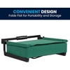 image:imageFlash Furniture Grandstand Portable Stadium Seat for Bleachers or Benches Folding Padded Stadium Chair with Carrying Handle 500 lb Weight Capacity PurpleHunter Green