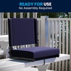 image:imageFlash Furniture Grandstand Portable Stadium Seat for Bleachers or Benches Folding Padded Stadium Chair with Carrying Handle 500 lb Weight Capacity PurpleNavy