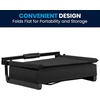image:imageFlash Furniture Grandstand Portable Stadium Seat for Bleachers or Benches Folding Padded Stadium Chair with Carrying Handle 500 lb Weight Capacity PurpleBlack