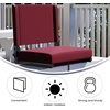 image:imageFlash Furniture Grandstand Portable Stadium Seat for Bleachers or Benches Folding Padded Stadium Chair with Carrying Handle 500 lb Weight Capacity PurpleMaroon
