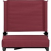 image:imageFlash Furniture Grandstand Portable Stadium Seat for Bleachers or Benches Folding Padded Stadium Chair with Carrying Handle 500 lb Weight Capacity PurpleMaroon