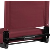 image:imageFlash Furniture Grandstand Portable Stadium Seat for Bleachers or Benches Folding Padded Stadium Chair with Carrying Handle 500 lb Weight Capacity PurpleMaroon