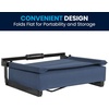 image:imageFlash Furniture Grandstand Portable Stadium Seat for Bleachers or Benches Folding Padded Stadium Chair with Carrying Handle 500 lb Weight Capacity PurpleNavy Blue