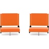image:imageFlash Furniture Grandstand Portable Stadium Seat for Bleachers or Benches Folding Padded Stadium Chair with Carrying Handle 500 lb Weight Capacity PurpleOrange