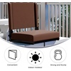 image:imageFlash Furniture Grandstand Portable Stadium Seat for Bleachers or Benches Folding Padded Stadium Chair with Carrying Handle 500 lb Weight Capacity PurpleBrown