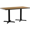 image:imageFlash Furniture Graniss 30 x 60 Rectangular Mahogany Laminate Table Top with 22 x 22 Table Height BasesNatural