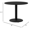 image:imageFlash Furniture Graniss 36 Round Mahogany Laminate Table Top with 24 Round Table Height BaseBlack