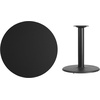 image:imageFlash Furniture Graniss 36 Round Mahogany Laminate Table Top with 24 Round Table Height BaseBlack