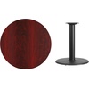 image:imageFlash Furniture Graniss 36 Round Mahogany Laminate Table Top with 24 Round Table Height BaseMahogany