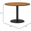 image:imageFlash Furniture Graniss 36 Round Mahogany Laminate Table Top with 24 Round Table Height BaseNatural