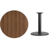 image:imageFlash Furniture Graniss 36 Round Mahogany Laminate Table Top with 24 Round Table Height BaseWalnut