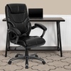 image:imageFlash Furniture Greer High Back Black LeatherSoft Executive Swivel Ergonomic Office Chair with Arms