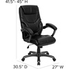 image:imageFlash Furniture Greer High Back Black LeatherSoft Executive Swivel Ergonomic Office Chair with Arms