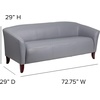 image:imageFlash Furniture HERCULES Imperial Series Cognac LeatherSoft SofaGrey