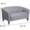 image:imageFlash Furniture HERCULES Imperial Series Gray LeatherSoft Loveseat