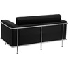 image:imageFlash Furniture HERCULES Lesley Series Contemporary Black LeatherSoft Loveseat with Encasing Frame
