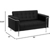 image:imageFlash Furniture HERCULES Lesley Series Contemporary Black LeatherSoft Loveseat with Encasing Frame