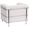 image:imageFlash Furniture HERCULES Regal Series Contemporary White LeatherSoft Chair with Encasing Frame