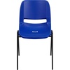 image:imageFlash Furniture HERCULES Series 440 lb Capacity Kids Black Ergonomic Shell Stack Chair with Black Frame and 14 Seat HeightNavy PlasticBlack Frame