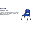 image:imageFlash Furniture HERCULES Series 440 lb Capacity Kids Black Ergonomic Shell Stack Chair with Black Frame and 14 Seat HeightNavy PlasticBlack Frame