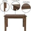 image:imageFlash Furniture HERCULES Series 46 x 30 Rectangular Antique Rustic White Solid Pine Farm Dining TableAntique Rustic