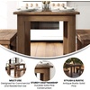 image:imageFlash Furniture HERCULES Series 46 x 30 Rectangular Antique Rustic White Solid Pine Farm Dining TableAntique Rustic