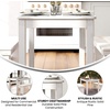 image:imageFlash Furniture HERCULES Series 46 x 30 Rectangular Antique Rustic White Solid Pine Farm Dining TableAntique Rustic White