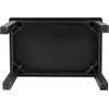 image:imageFlash Furniture HERCULES Series 46 x 30 Rectangular Antique Rustic White Solid Pine Farm Dining TableBlack Wash