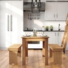 image:imageFlash Furniture HERCULES Series 46 x 30 Rectangular Antique Rustic White Solid Pine Farm Dining TableLight Natural