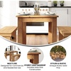 image:imageFlash Furniture HERCULES Series 46 x 30 Rectangular Antique Rustic White Solid Pine Farm Dining TableLight Natural
