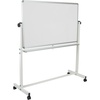image:imageFlash Furniture HERCULES Series 625W x 6225H Reversible Mobile Cork Bulletin Board and White Board with Pen Tray53W x 59H