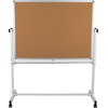image:imageFlash Furniture HERCULES Series 625W x 6225H Reversible Mobile Cork Bulletin Board and White Board with Pen Tray53W x 625H