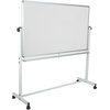 image:imageFlash Furniture HERCULES Series 625W x 6225H Reversible Mobile Cork Bulletin Board and White Board with Pen Tray63W x 648H