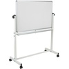 image:imageFlash Furniture HERCULES Series 625W x 6225H Reversible Mobile Cork Bulletin Board and White Board with Pen Tray64W x 548H